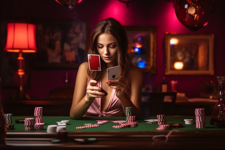 Antarmuka Push Gaming di f95zone menampilkan pilihan permainan live dealer dan slot